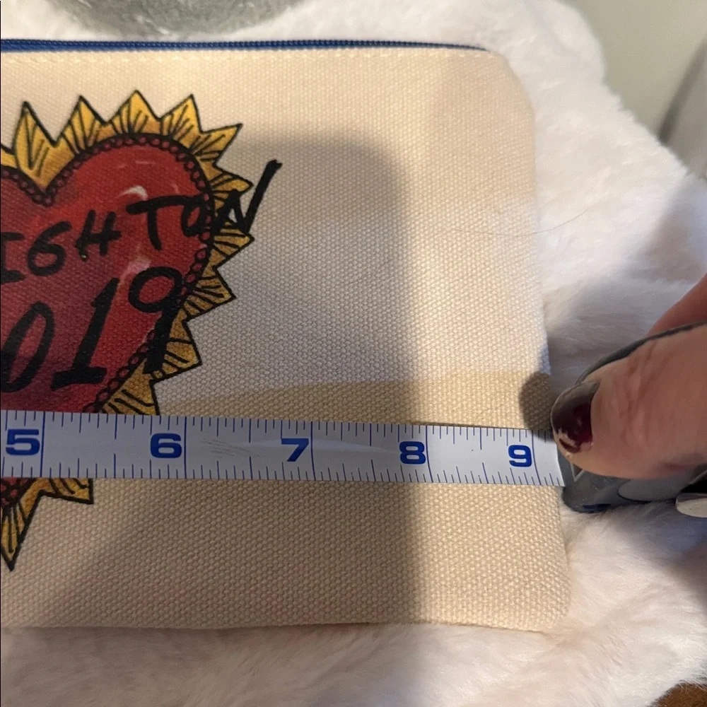 Brighton 2019, Love of Art, Canvas Zippered Pouch—Cosmetic Bag